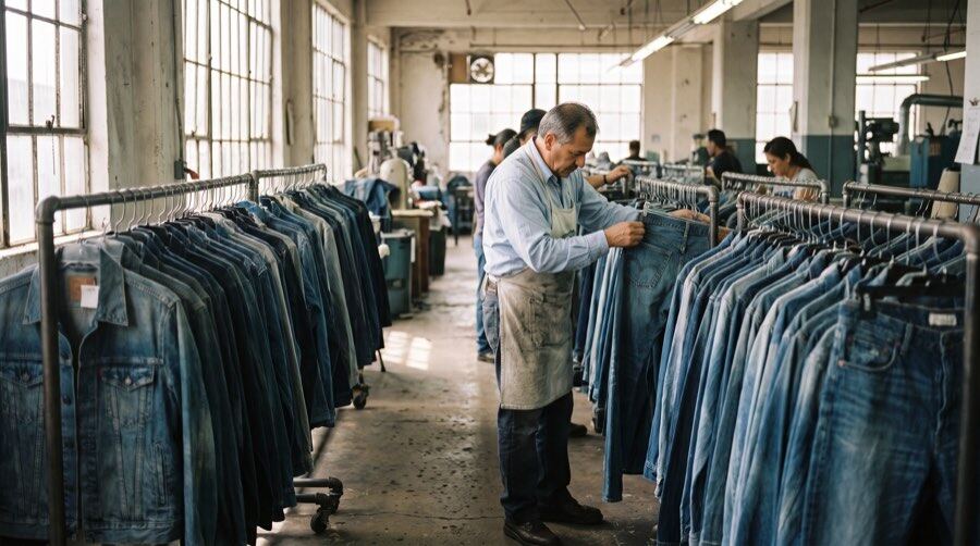 Apparel factory floor