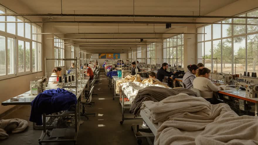 Sewing floor at a verified factory