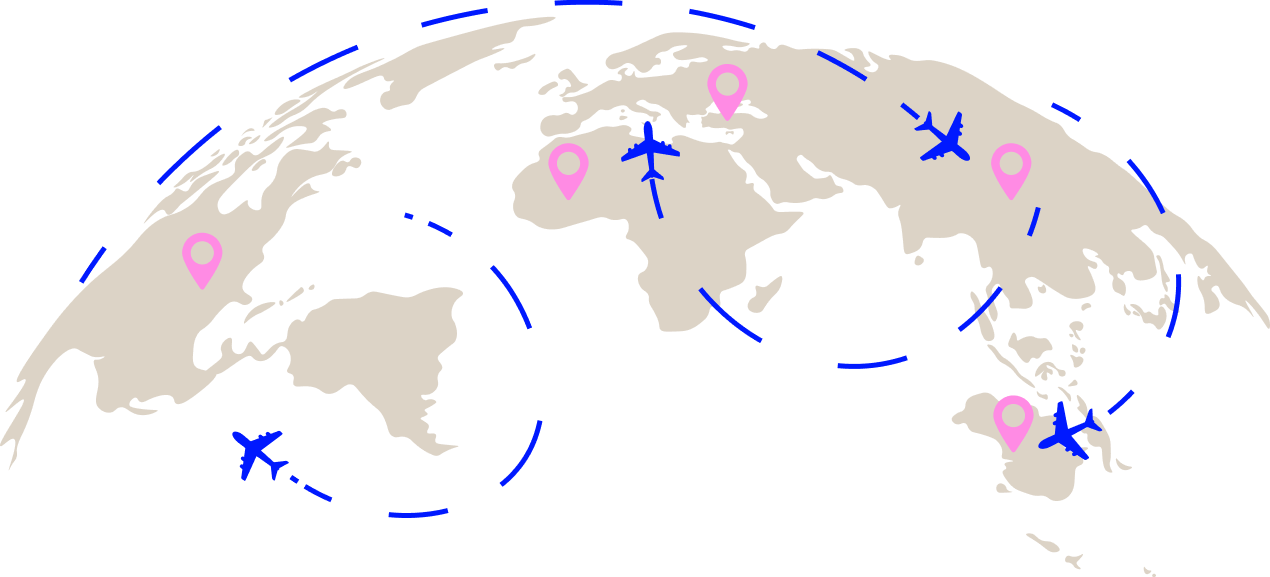 World map of the Lalaaji network