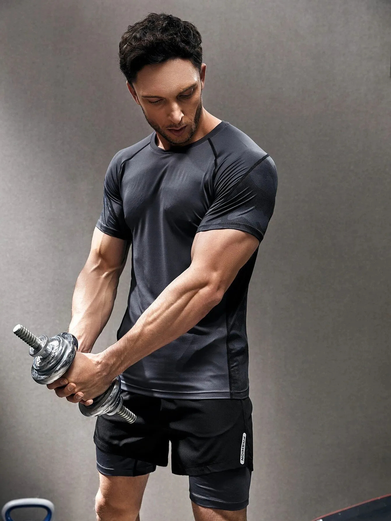 New Design Men Gym T Shirts High Quality Cotton Made Summer Slim Fit T Shirts For Sale - view 4