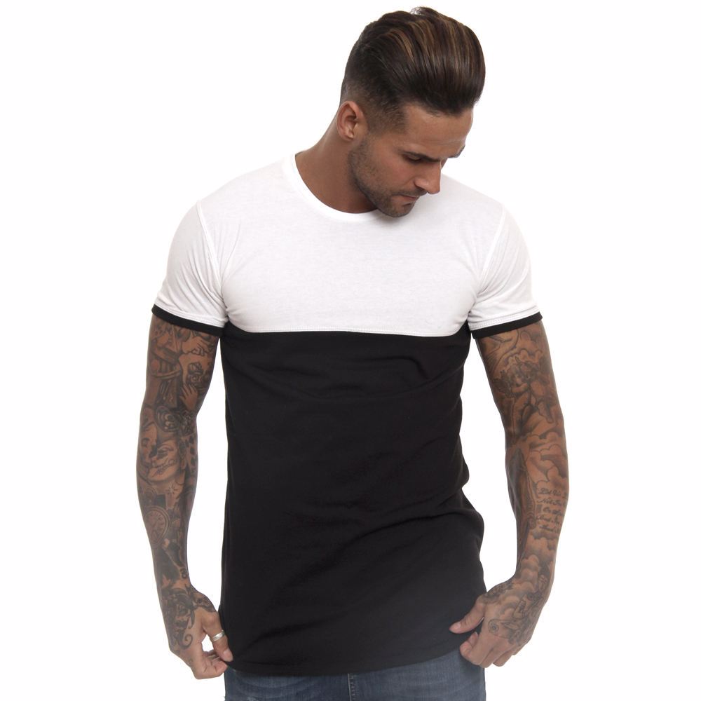 Muscle Fit Men Gym T shirt Polyester Stretchy Casual Crewneck Slim Top Selling Men gym t shirt - view 2