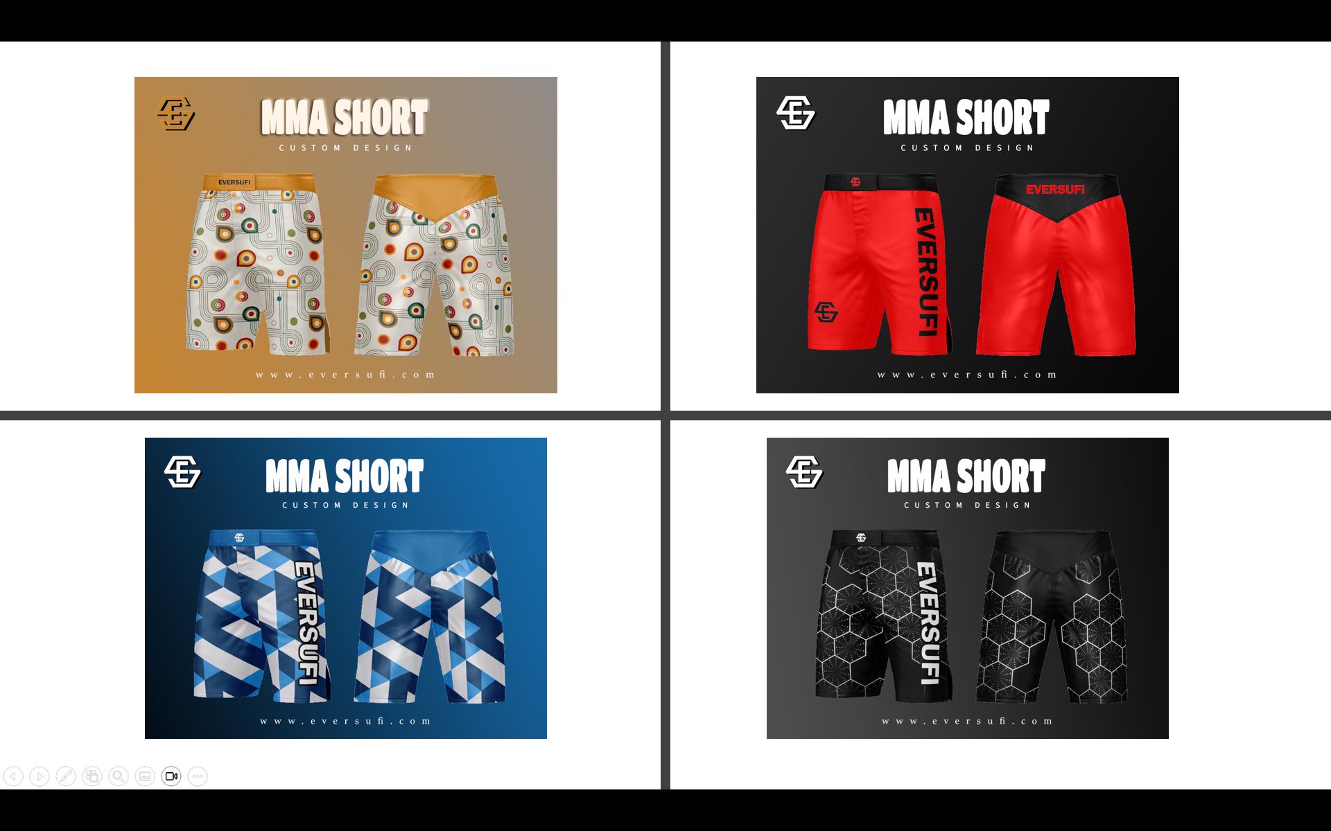 MMA Short Different Fabrics With Different Style - view 5