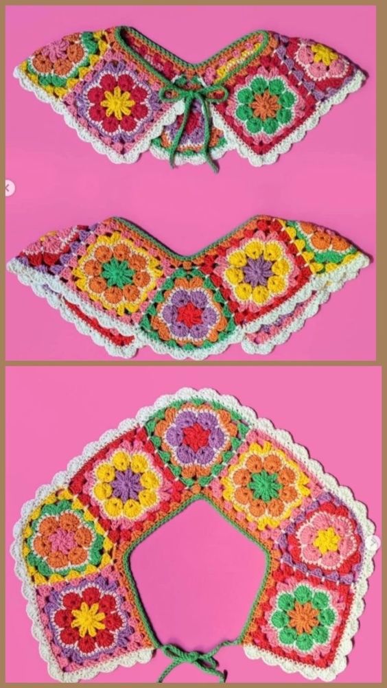 Most Beautiful Stylish Crochet Collar Designing Ideas For Girls 100