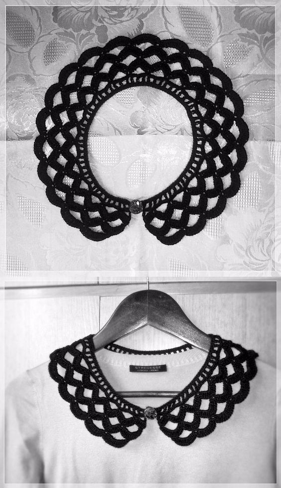 Most Beautiful Stylish Crochet Collar Designing Ideas For Girls 100 - view 2