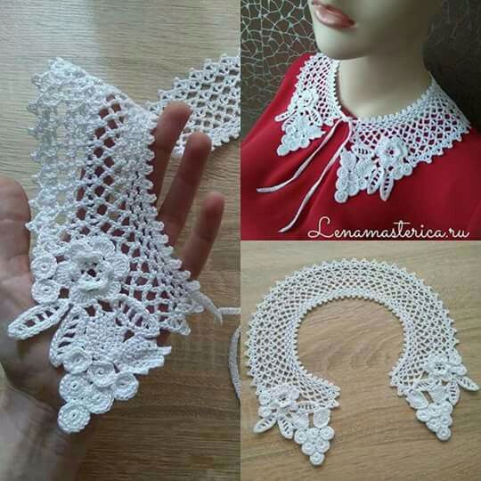 Most Beautiful Stylish Crochet Collar Designing Ideas For Girls 100 - view 3