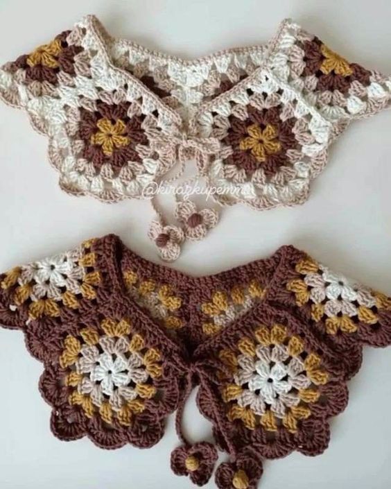Most Beautiful Stylish Crochet Collar Designing Ideas For Girls 100 - view 7