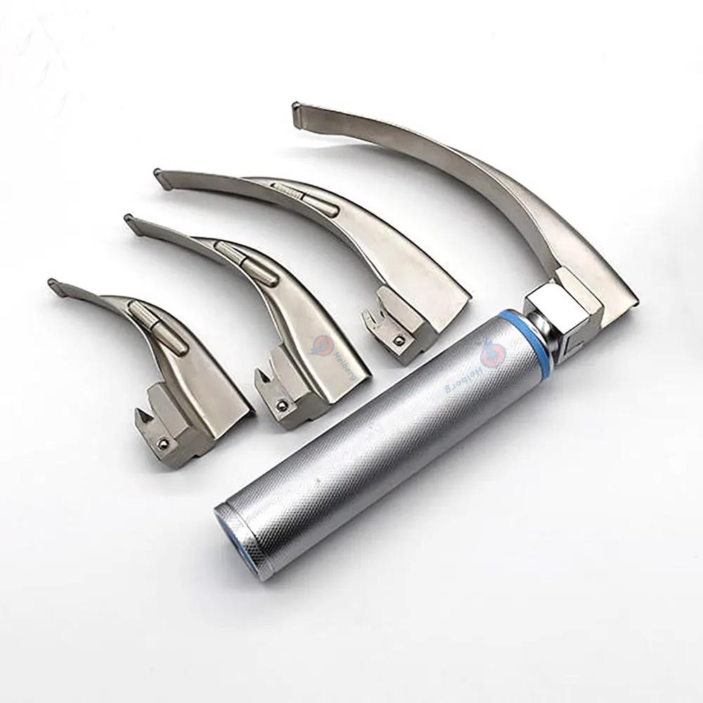 High Quality Fiber Optic Laryngoscope Set With Blades Flexible Tip Fiber Optic Reusable Instruments - view 4