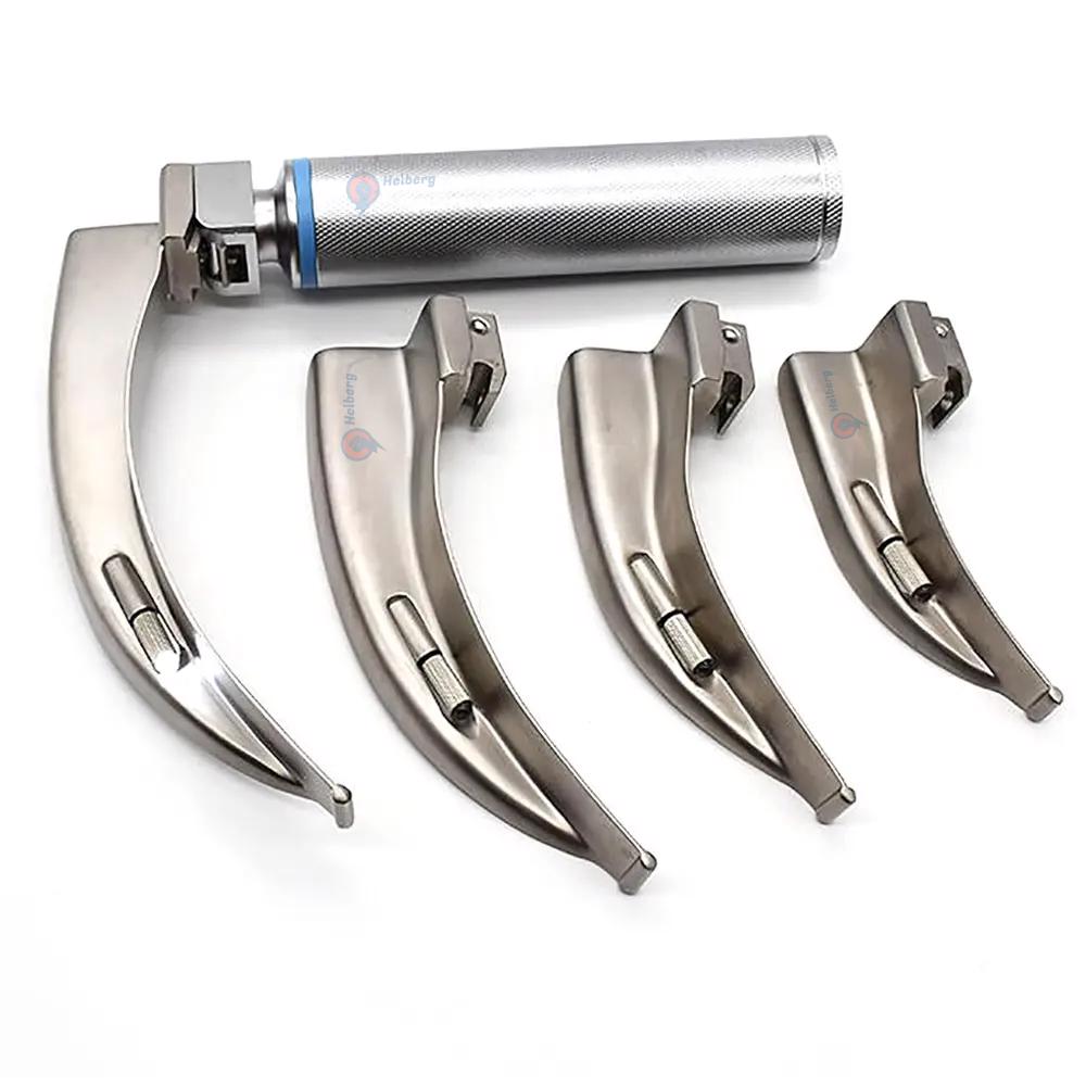High Quality Fiber Optic Laryngoscope Set With Blades Flexible Tip Fiber Optic Reusable Instruments - view 5