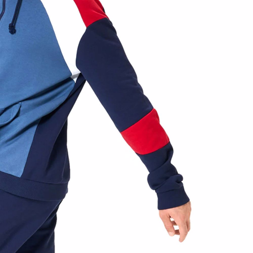 Wholesale casual mens track suit two custom logo printing men hoodie and stacked sweatpants set - view 3