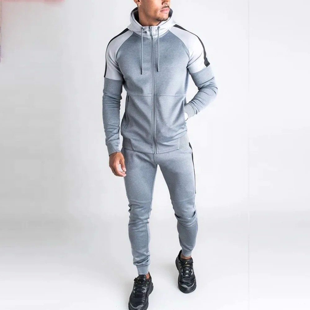 Wholesale Customized Fitness Sports Men Jogging Sweat Suit High Quality