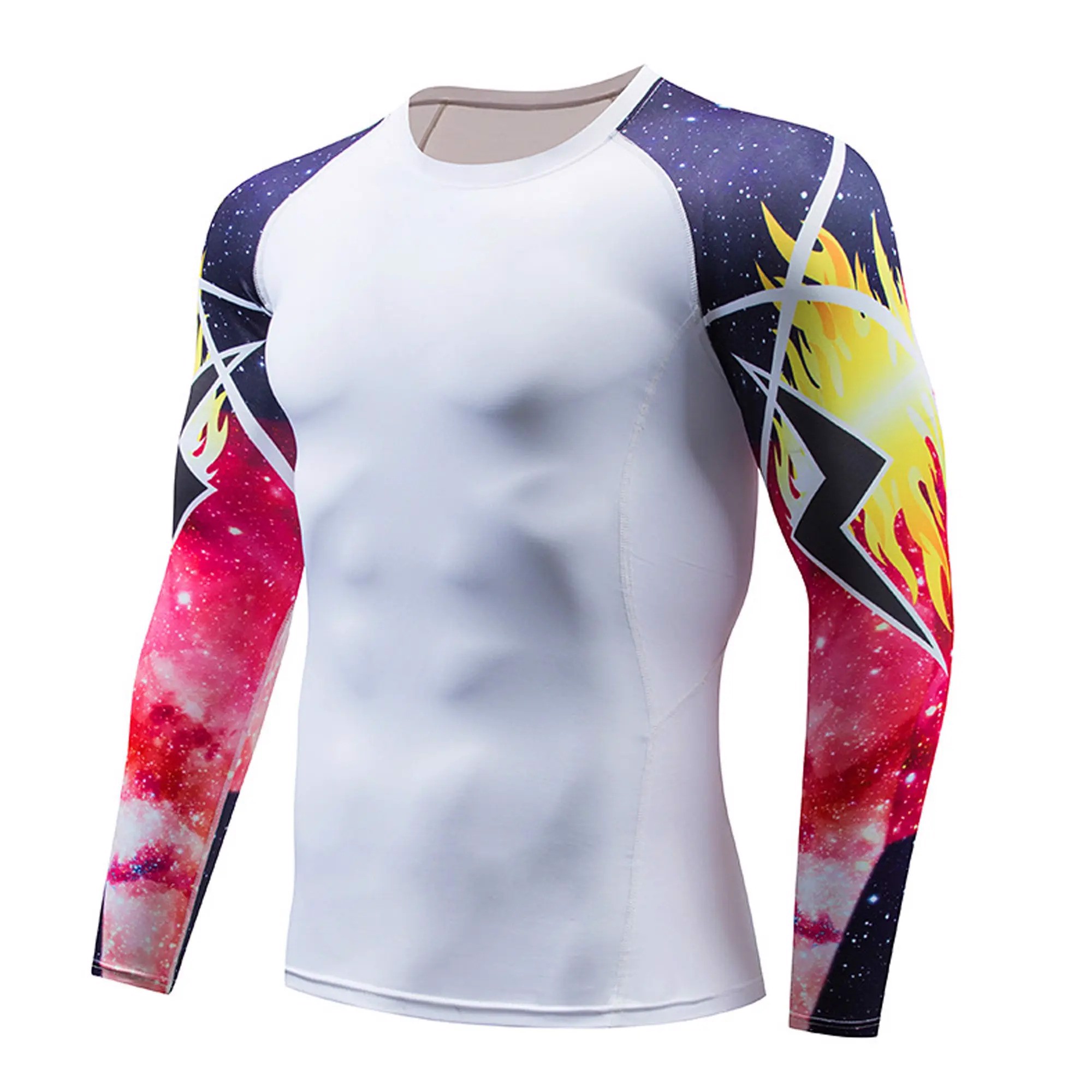 Best Quality MMA Rash Guard Long Sleeve Front Back Plain And Salves Sublimation For Fighting Sports