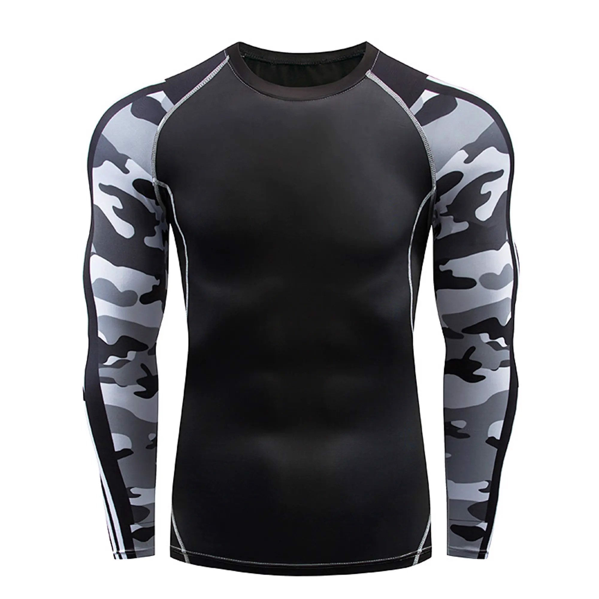 Best Quality MMA Rash Guard Long Sleeve Front Back Plain And Salves Sublimation For Fighting Sports - view 2