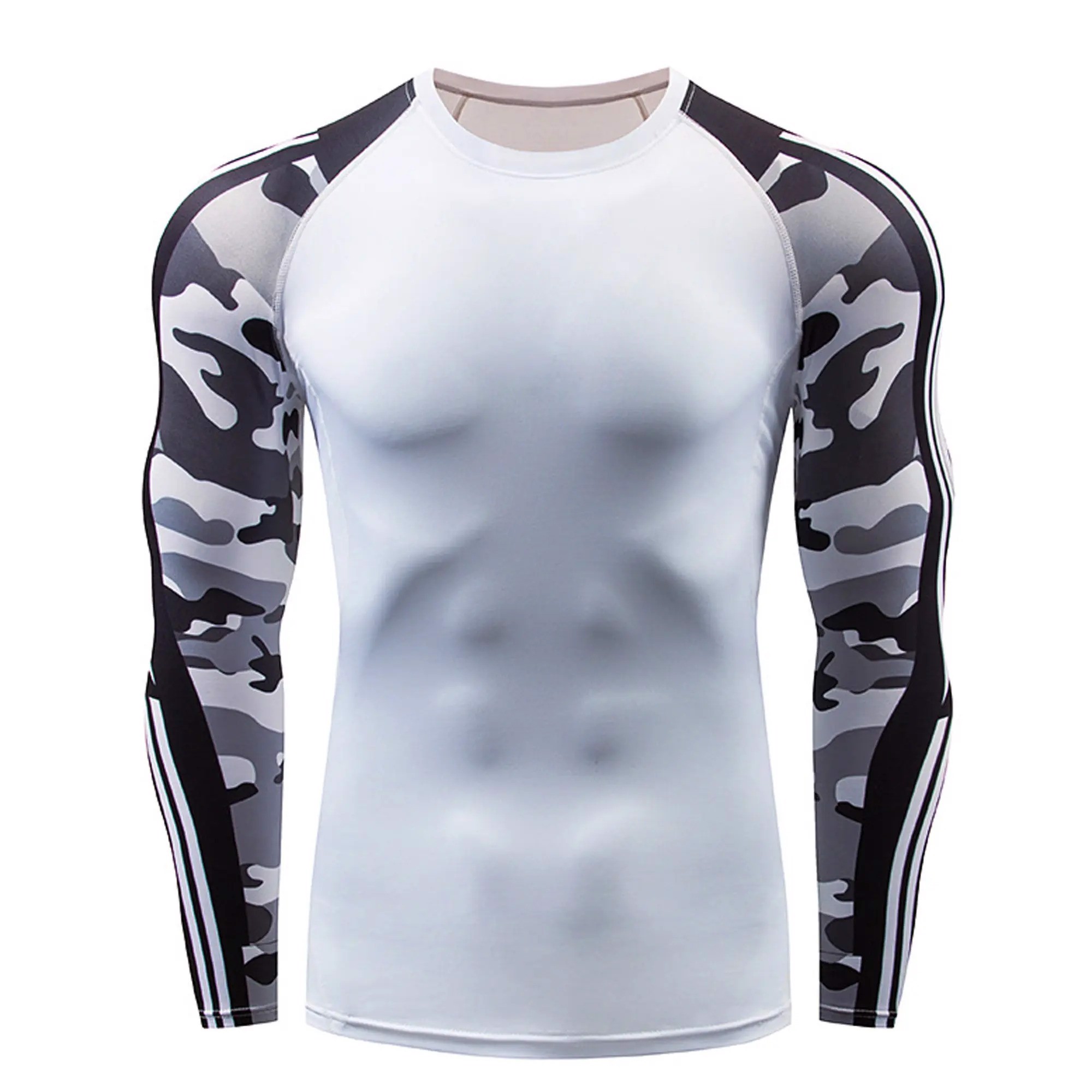 Best Quality MMA Rash Guard Long Sleeve Front Back Plain And Salves Sublimation For Fighting Sports - view 3