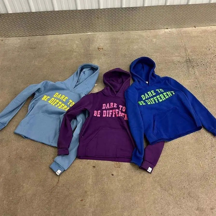 Custom Sweater Terry French Hoodies Puff Printing Hoodie Letters Graphic 3D Puff Printing