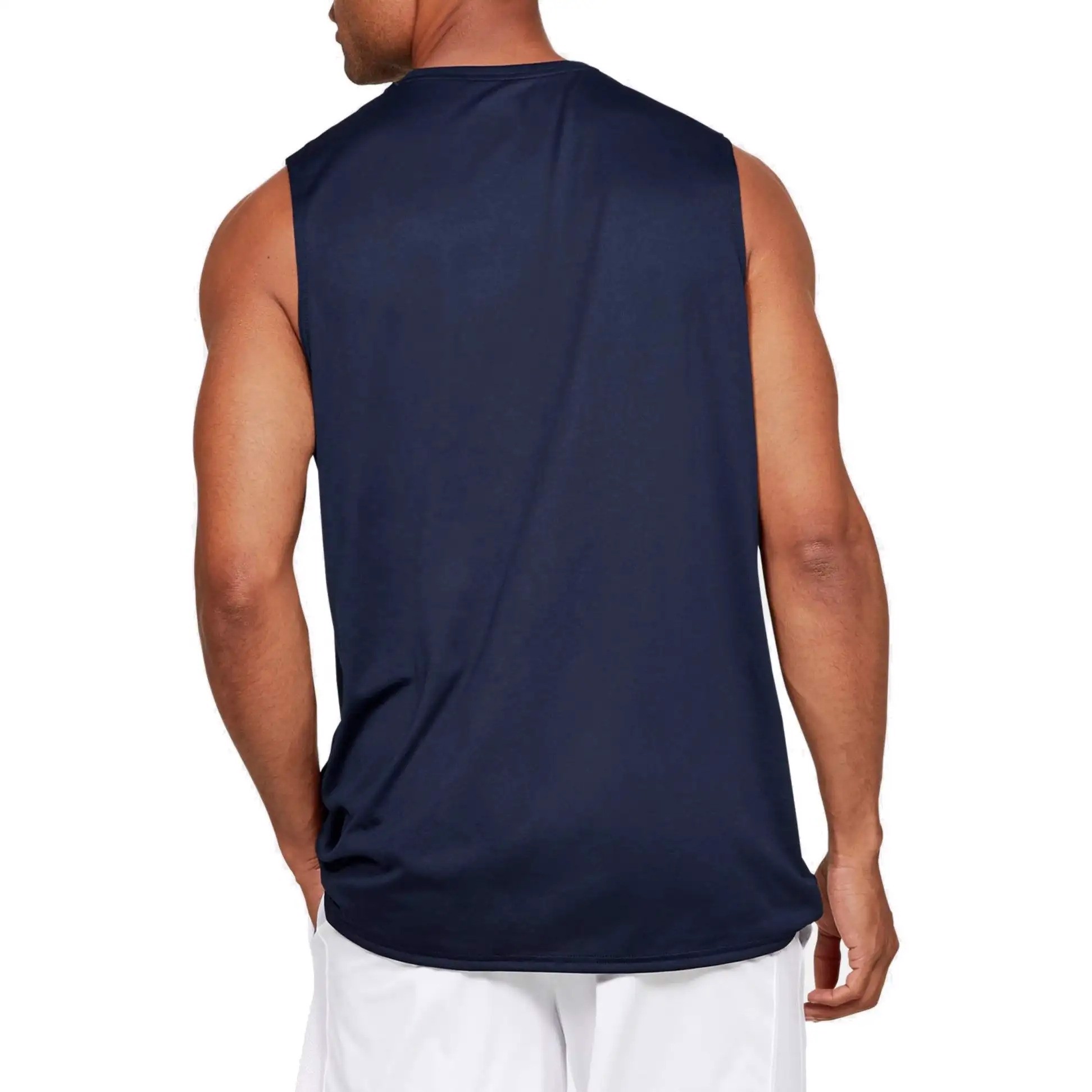  Men Summer Plain Blank Cotton Vest Tank Top Gym Clothing Bodybuilding Men Tank Top - view 4