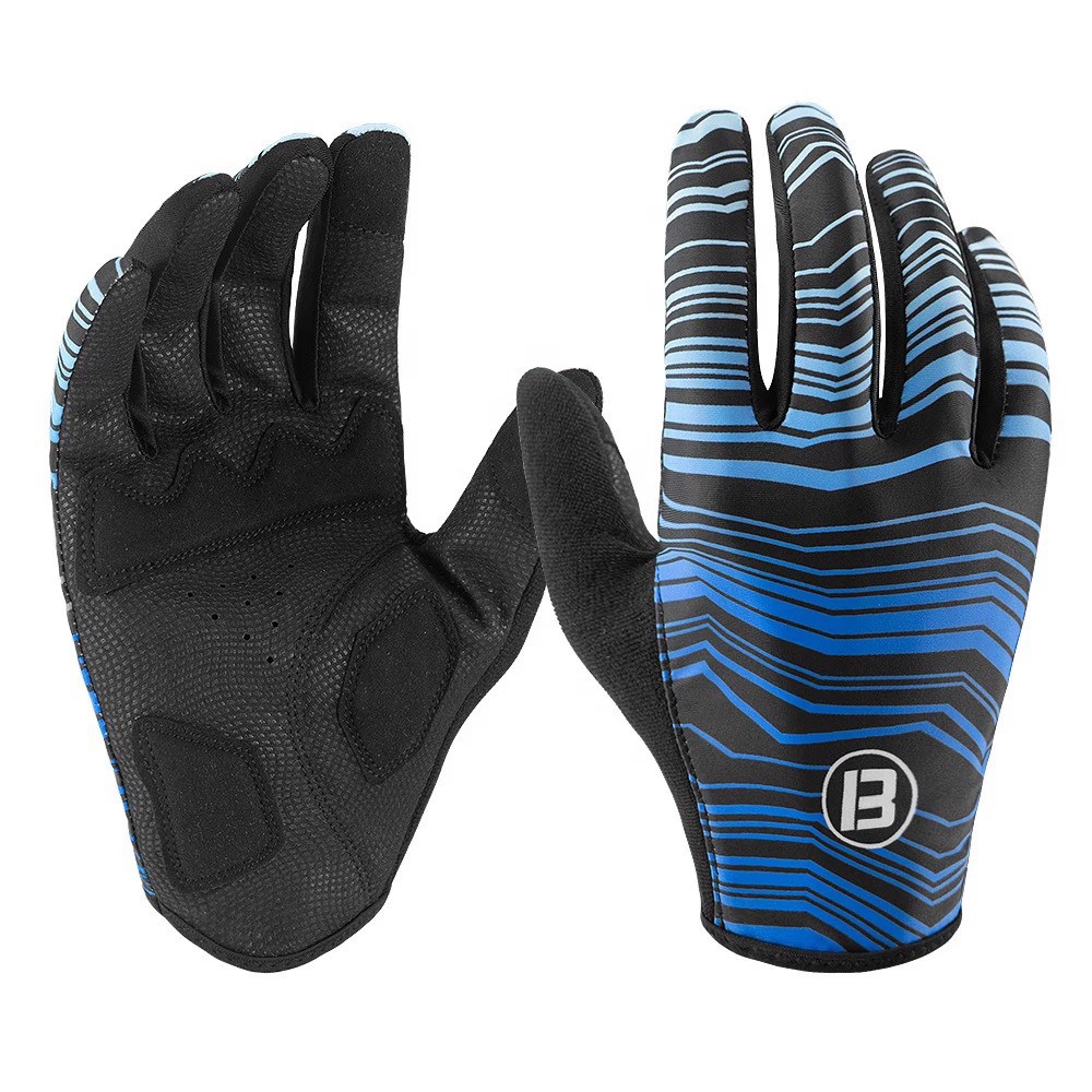 Full Finger Summer Custom Colorful Silicone Printing Sublimation Cycling Gloves Bicycle - view 2