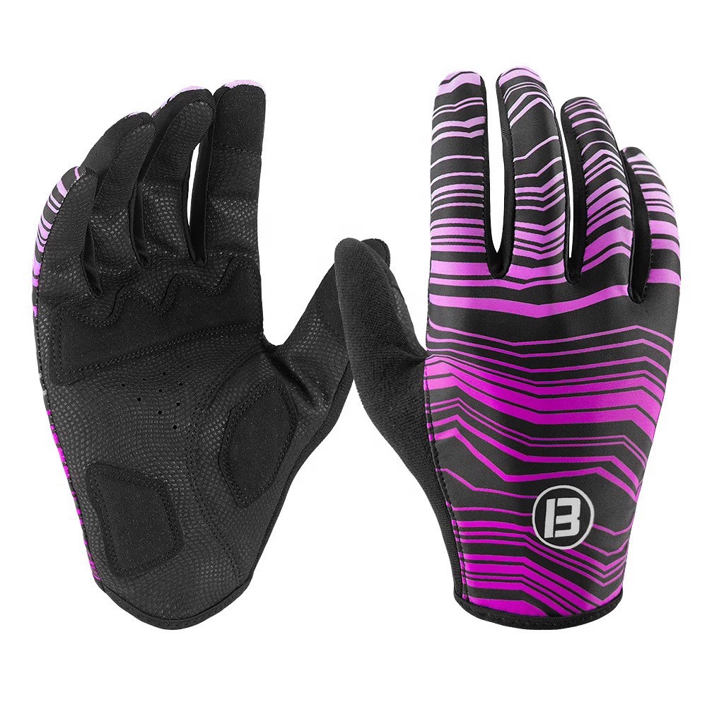 Full Finger Summer Custom Colorful Silicone Printing Sublimation Cycling Gloves Bicycle - view 3