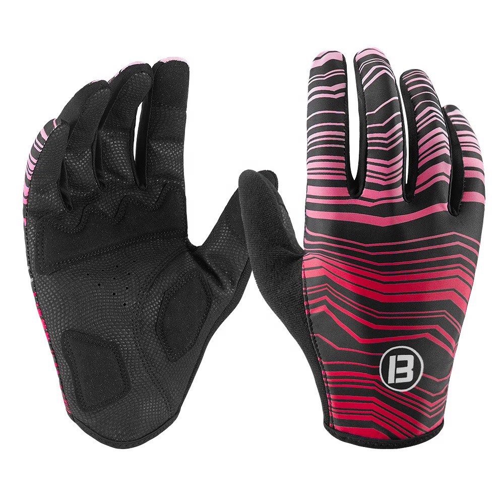 Full Finger Summer Custom Colorful Silicone Printing Sublimation Cycling Gloves Bicycle - view 4