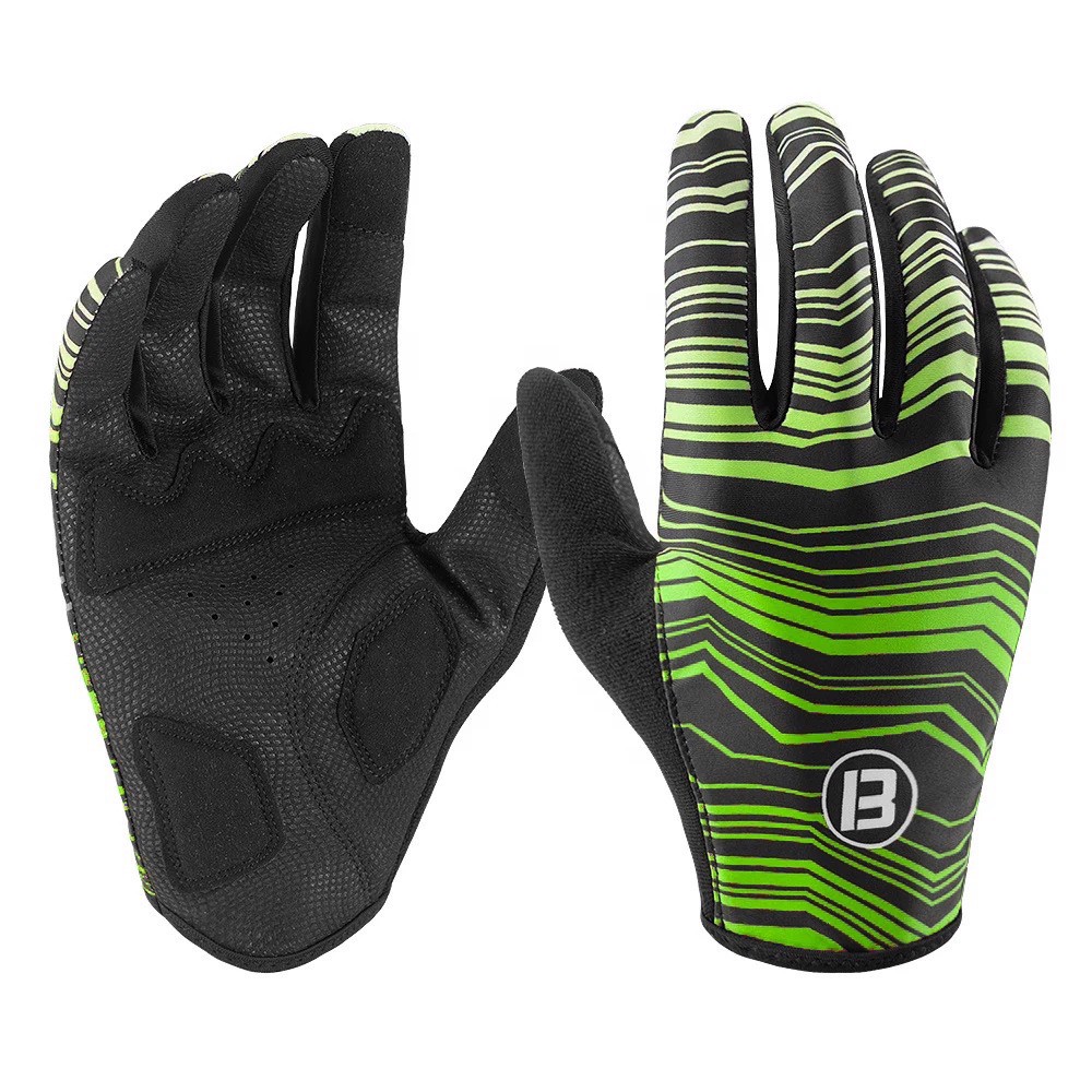 Full Finger Summer Custom Colorful Silicone Printing Sublimation Cycling Gloves Bicycle - view 5