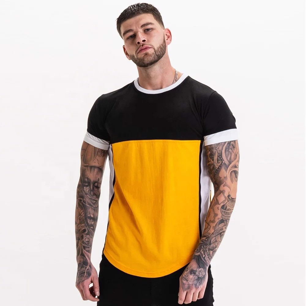 Blank Cotton Breathable Running T-Shirts Compression Training Wear Fitness Gym Men T Shirt