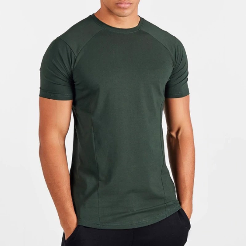 Blank Cotton Breathable Running T-Shirts Compression Training Wear Fitness Gym Men T Shirt - view 4