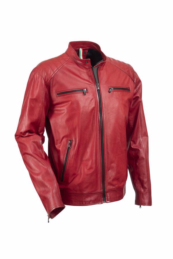 Pure Lambskin Fashion Leather Jacket | Men Collection | Customized Size | Comfortable and Smooth