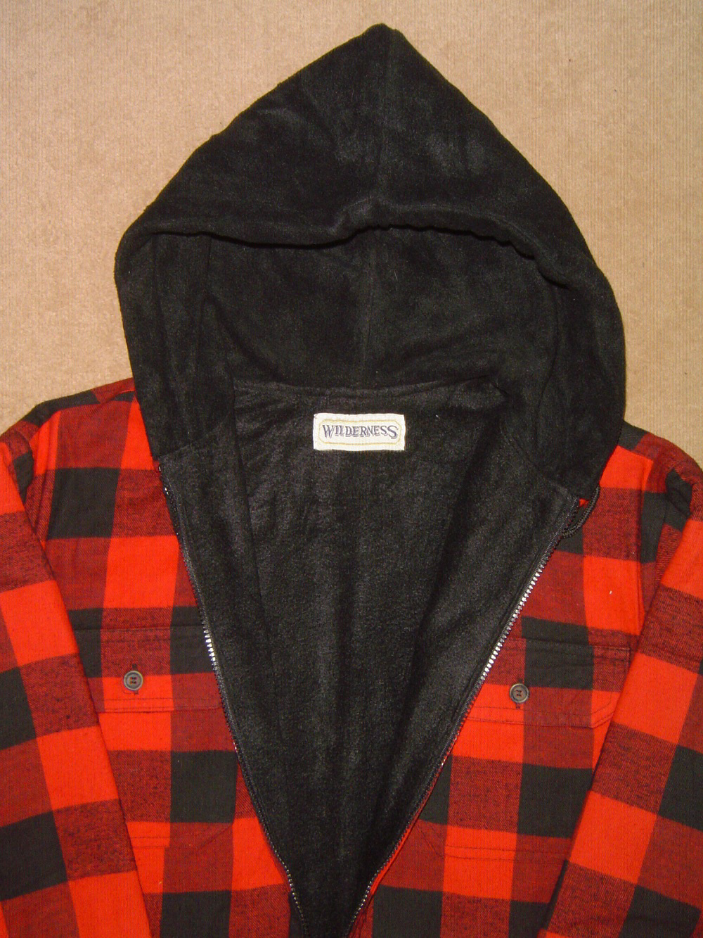 Mens flannel quilted jacket