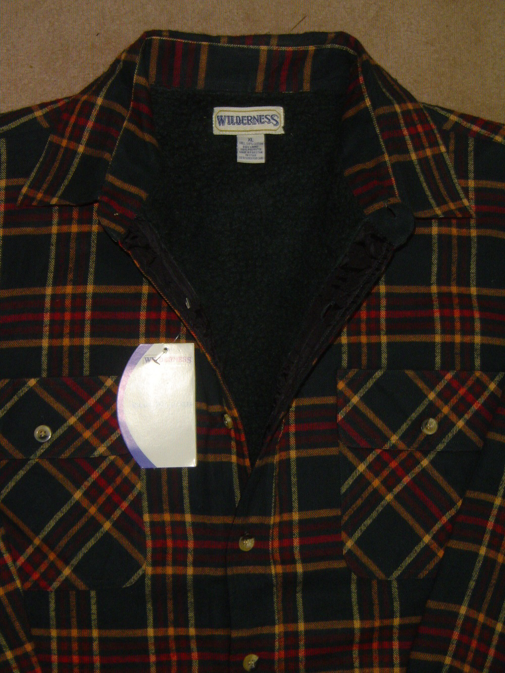 Mens flannel quilted jacket - view 2