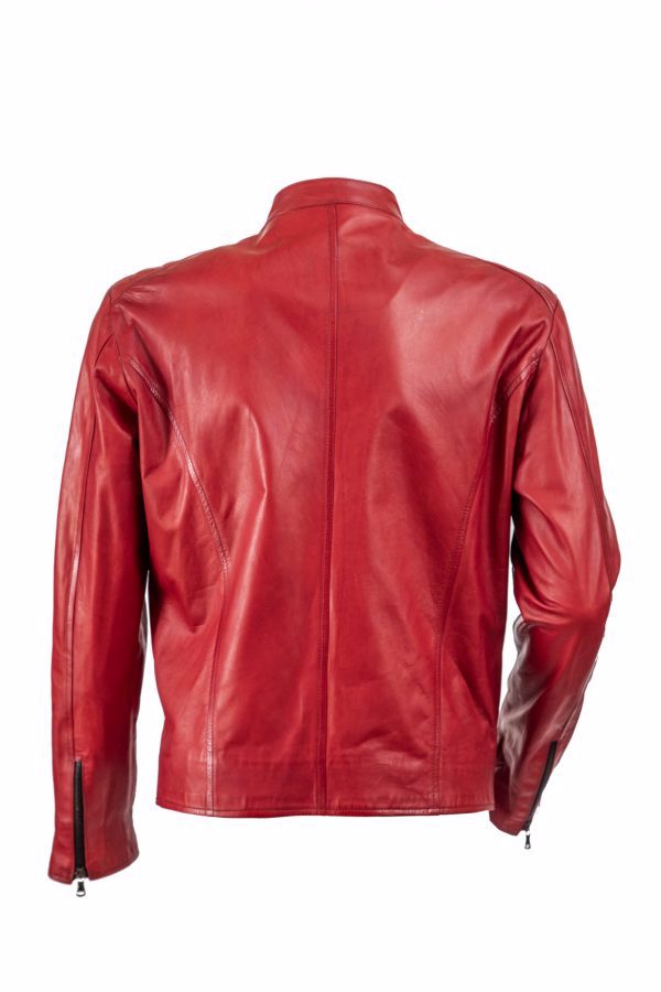 Pure Lambskin Fashion Leather Jacket | Men Collection | Customized Size | Comfortable and Smooth - view 3