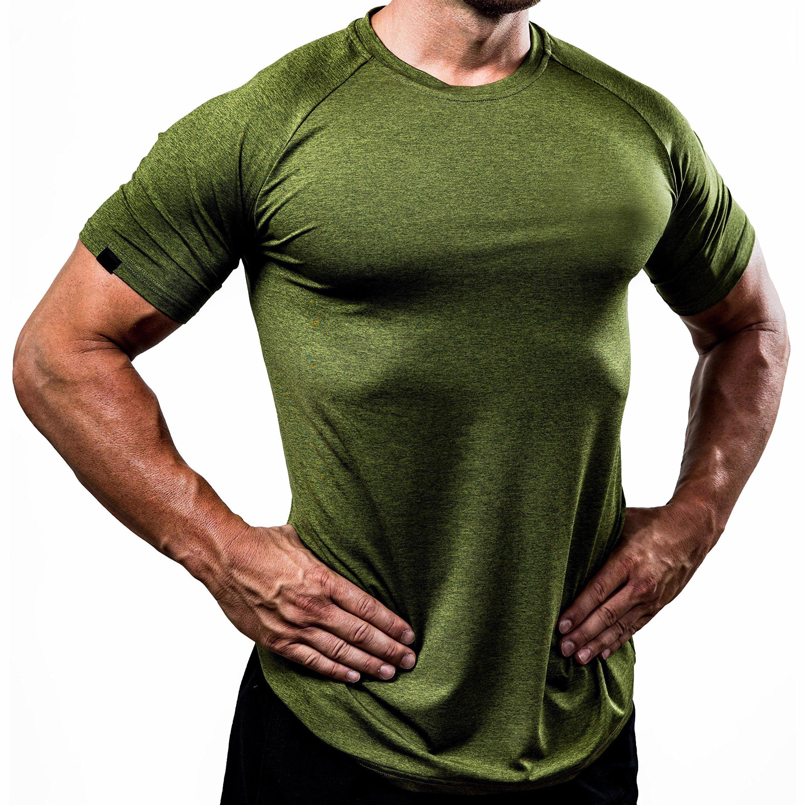 Custom Logo Plus Size Men's T Shirt Breathable Quick Dry Running t-shirts Sports Gym Fitness Shirts