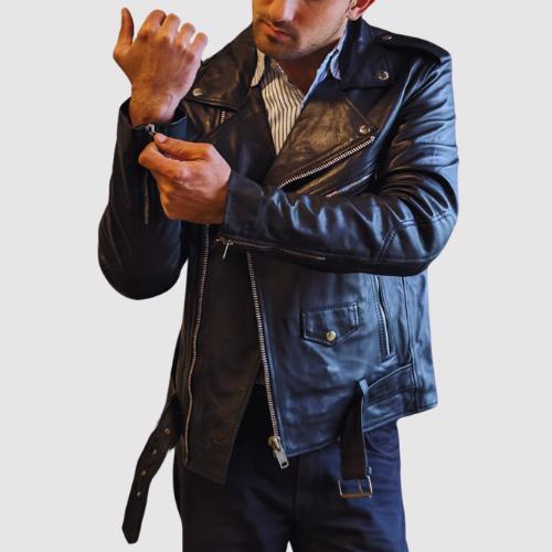 Original Leather Jacket Pure Leather Biker Jacket