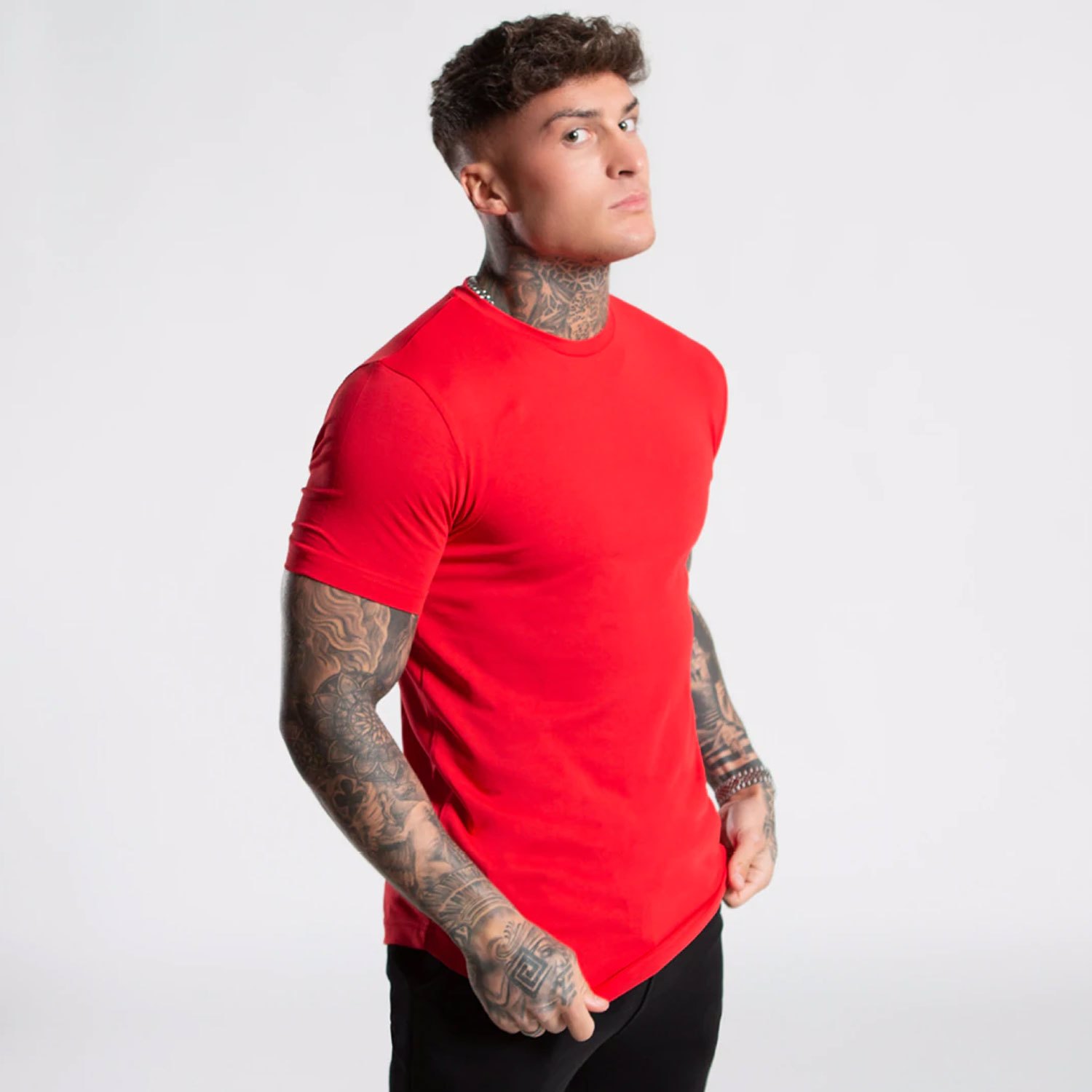Gym Wear Muscle Shark Compression Sport 0 neck T Shirt Men