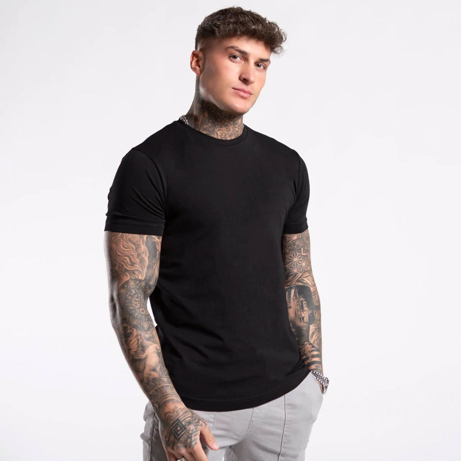 Gym Wear Muscle Shark Compression Sport 0 neck T Shirt Men - view 4