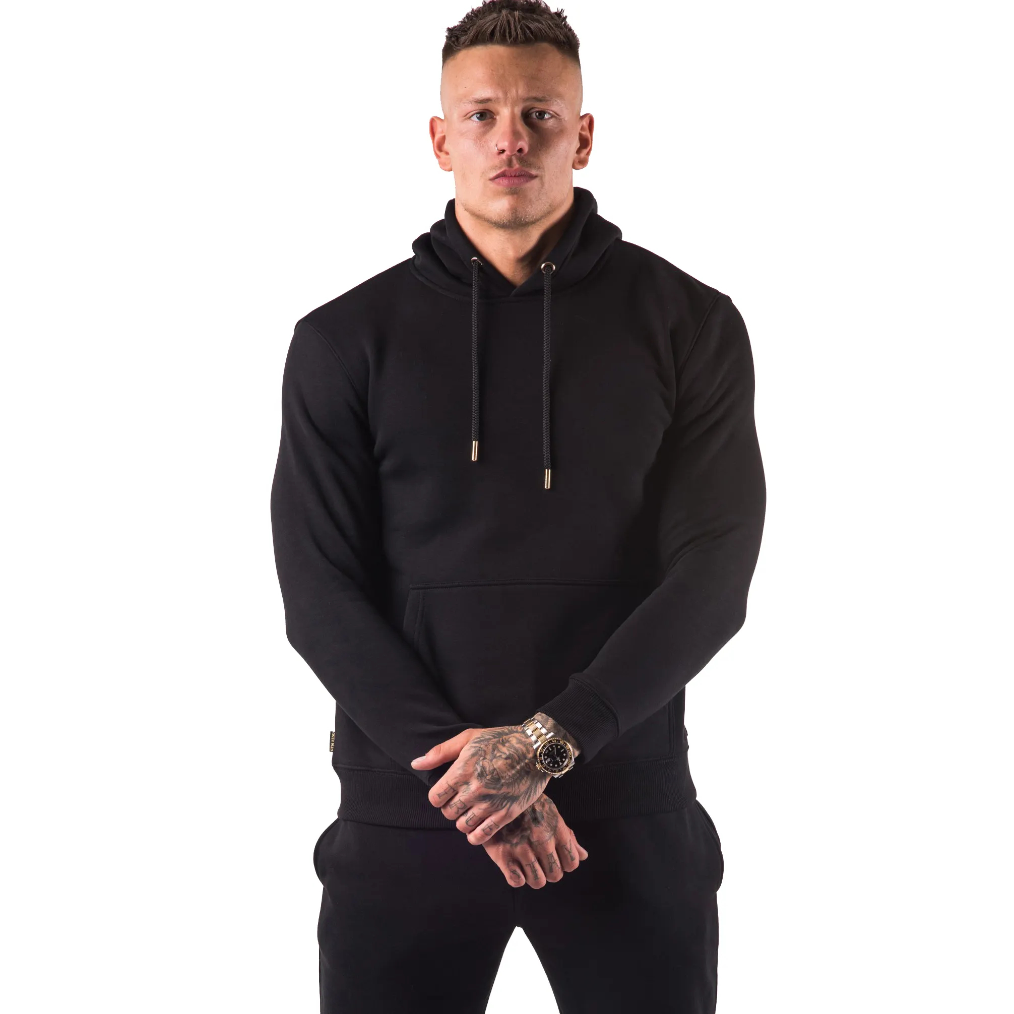 High Quality Men Gym Hoodie Sustainable Comfortable Heavyweight Breathable Hoodie Solid Bulk Hoodies - view 5