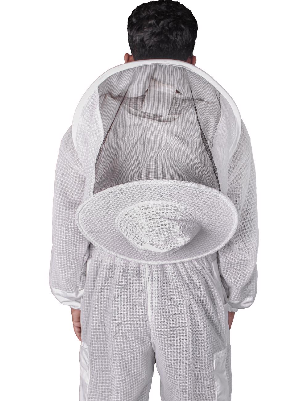 3 Layers Ultra Breeze Ventilated Beekeeping Bee Suit for Unisex Beekeepers with Round / Fencing Veil - view 3