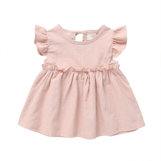 New Arrival Summer Sleeveless Ruffle Kid Bamboo Viscose Newborn Baby Girl - view 4