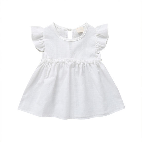 New Arrival Summer Sleeveless Ruffle Kid Bamboo Viscose Newborn Baby Girl - view 5