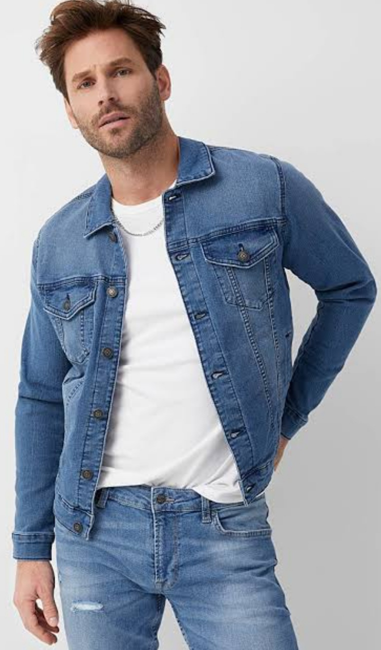 Stretch Denim Jeans Jacket 