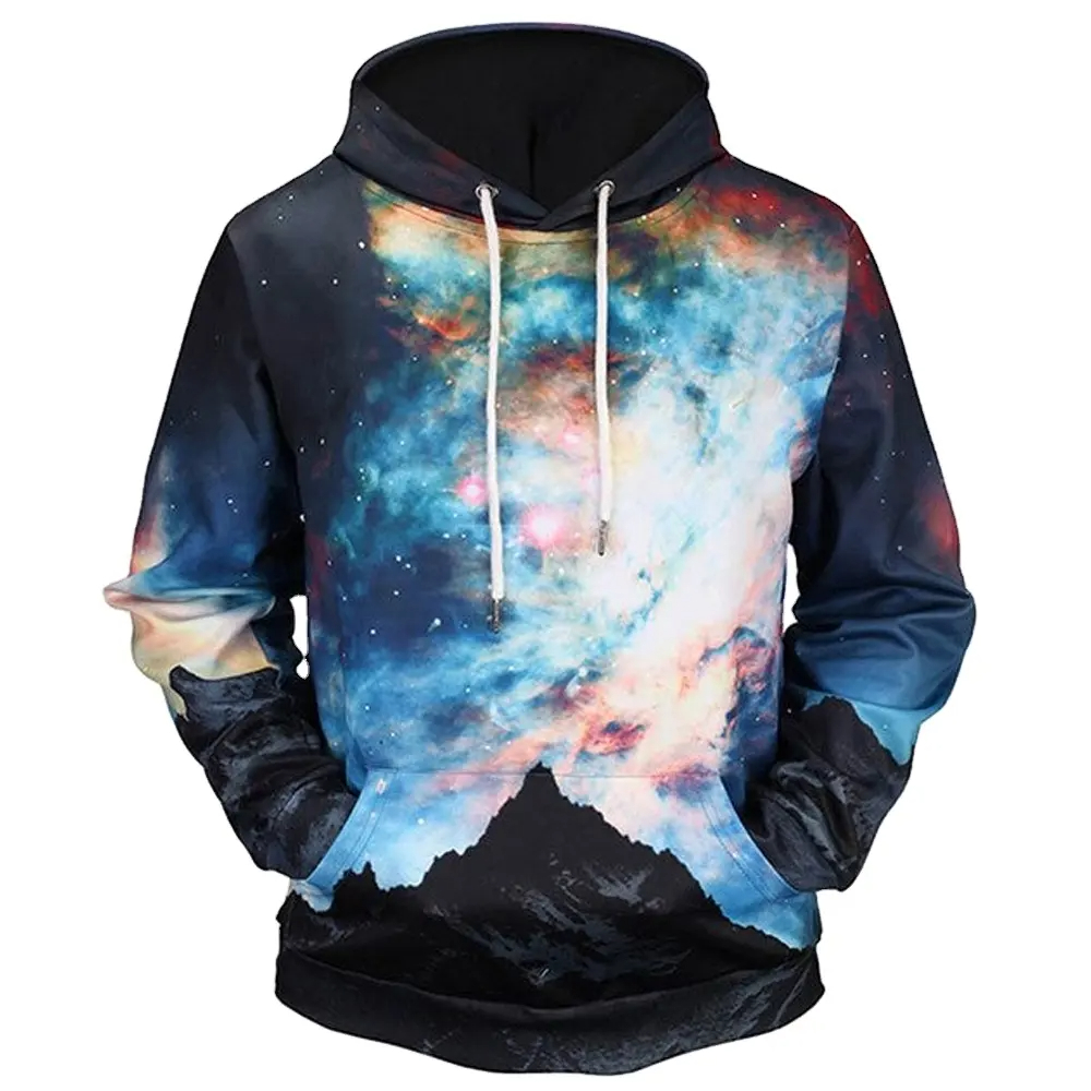 Men Sublimation Hoodie For Causal Wear Sublimation Hoodie Full-sublimated Pullover Hoodies - view 5
