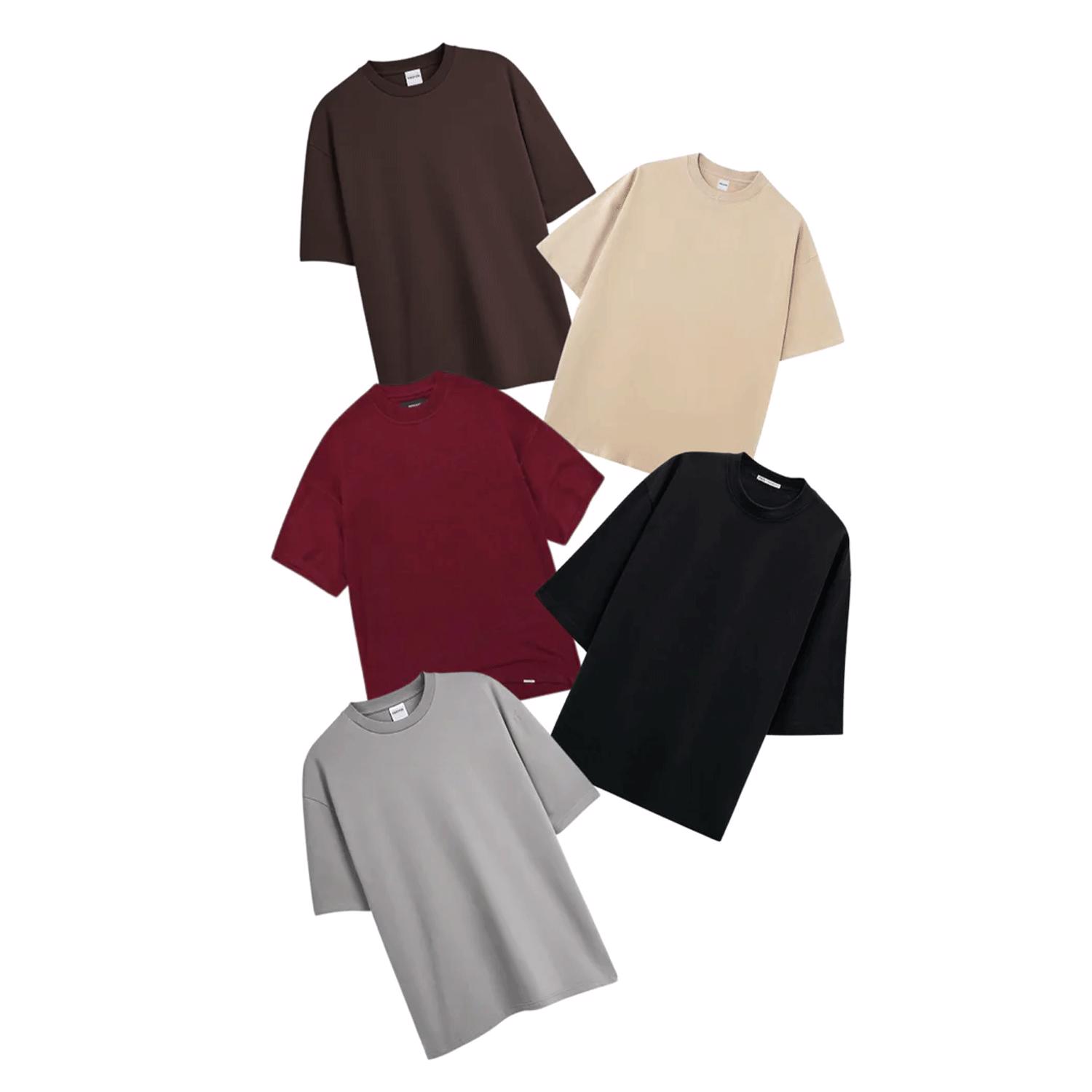 Custom premium Down shoulder Baggy Style T shirt - view 2
