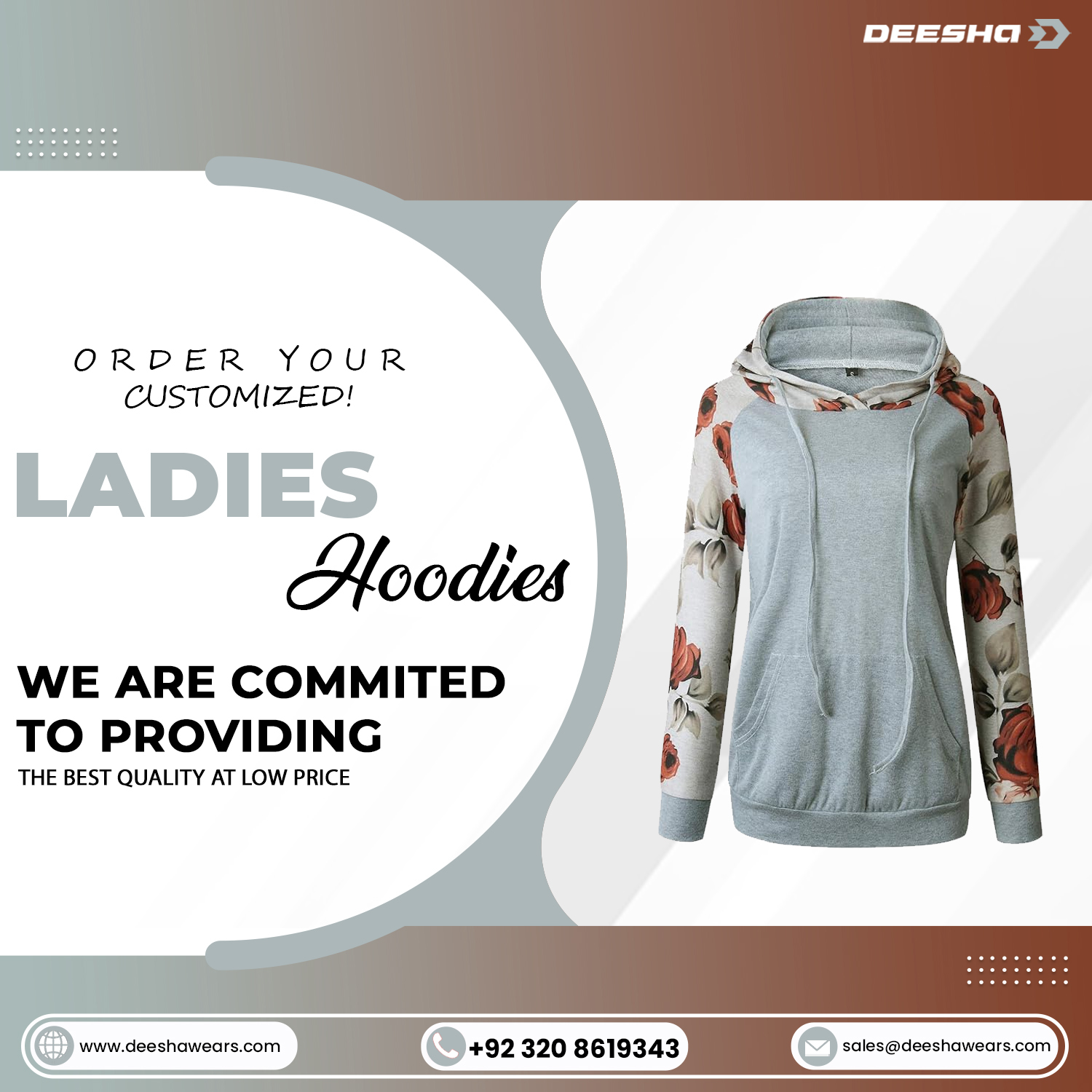 Women Crop Tops Hoodies Maroon CTH01 - view 8