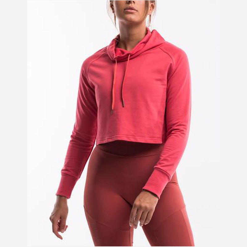  Women Gym Crop Top Hoodies CTH07