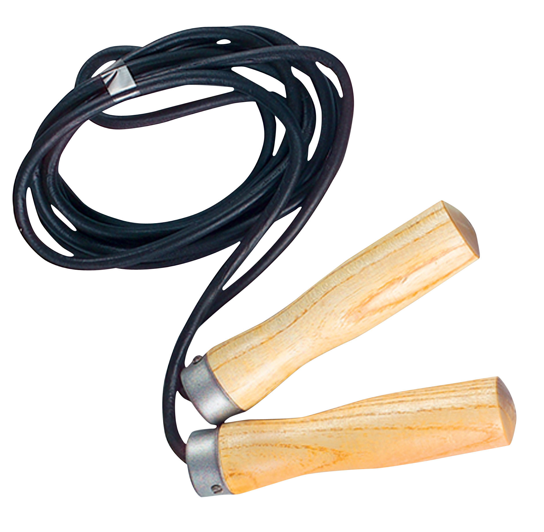 Leather Skipping Rope With Wooden Handel - view 5