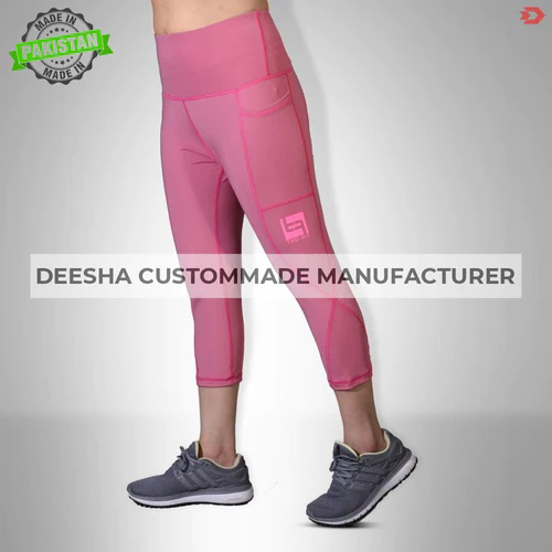 K4 Lifestyle High Wasited Capri Leggings - view 3
