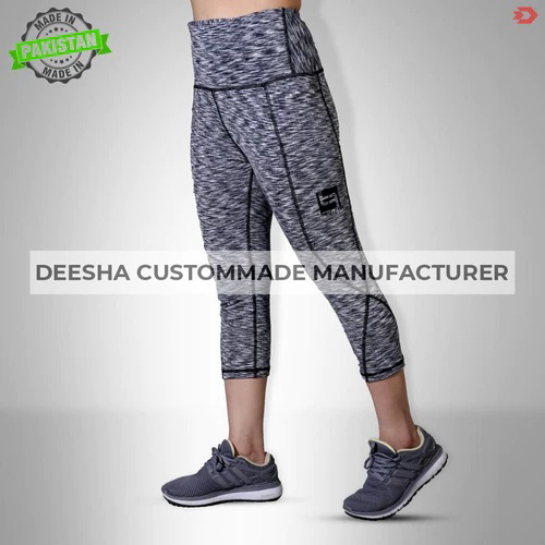 K5 Lifestyle High Wasited Capri Leggings - view 4