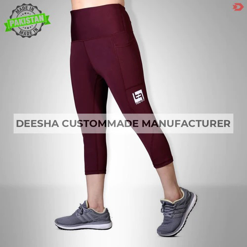 K6 Lifestyle High Wasited Capri Leggings - view 3