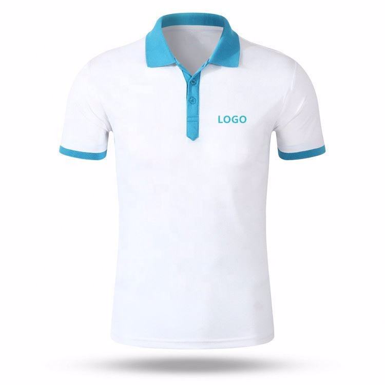 Newest Design Men Polo Shirts Customized Color Block Half Button Wholesale Price Polo Shirt