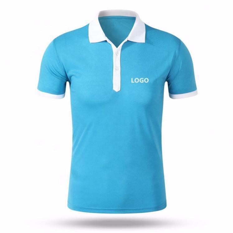 Newest Design Men Polo Shirts Customized Color Block Half Button Wholesale Price Polo Shirt - view 3