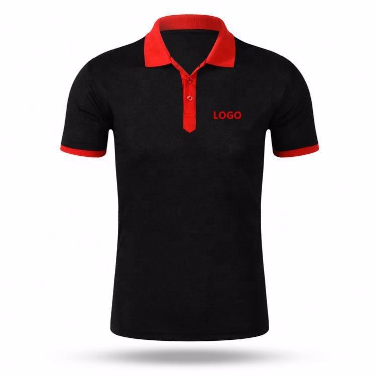 Newest Design Men Polo Shirts Customized Color Block Half Button Wholesale Price Polo Shirt - view 4