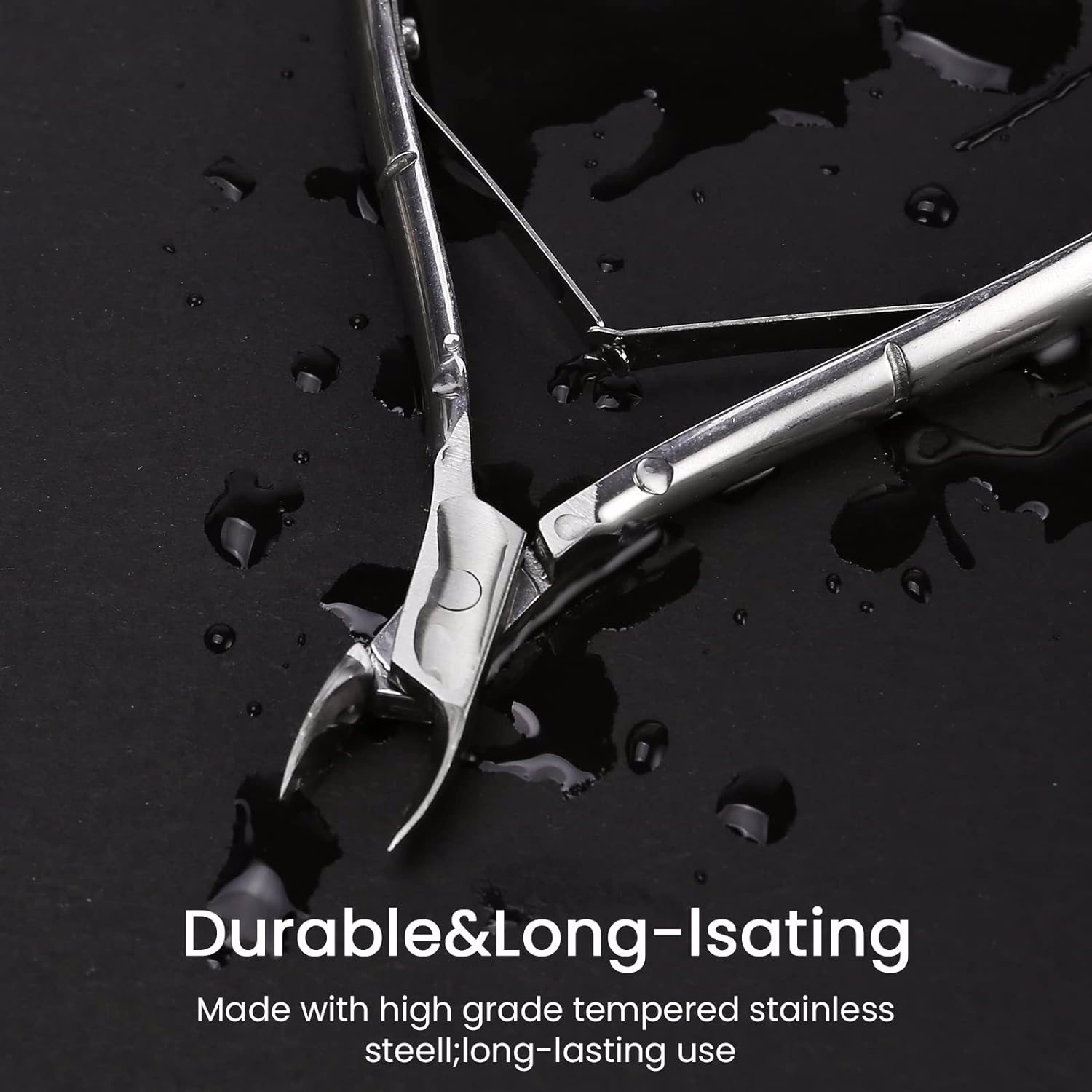 Professional Cuticle Trimmer Nail Cuticle Cutter Stainless Steel Cuticle Nippers with Sharp Blades - view 6